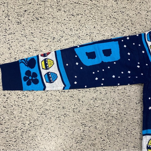 Spongebob Squarepants Ugly Christmas Sweater Lights Up - Picture 10 of 11